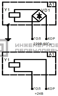 Схема присоединения привода ALLFA ASTRA M225-220 Схема присоединения привода ALLFA ASTRA M225-220