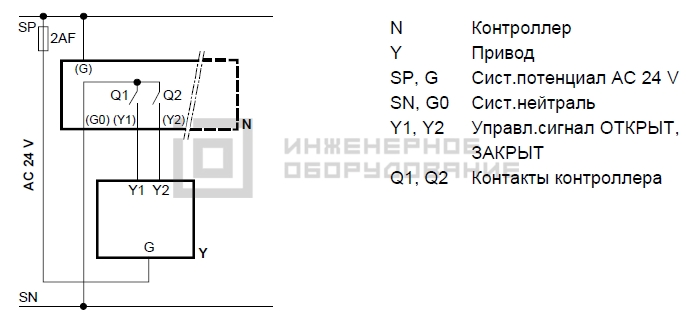 Схема подключения привода Siemens SSB81 Схема подключения привода Siemens SSB81