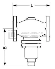 Габаритные размеры клапана VFG2 Danfoss Габаритные размеры клапана VFG2 Danfoss