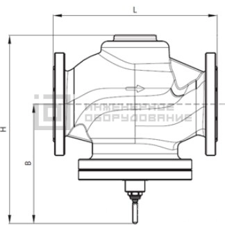 Габаритные размеры клапана VFG22 Danfoss Габаритные размеры клапана VFG22 Danfoss