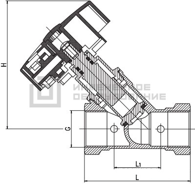 Габаритные размеры клапана 003Z2332R Ридан Габаритные размеры клапана 003Z2332R Ридан