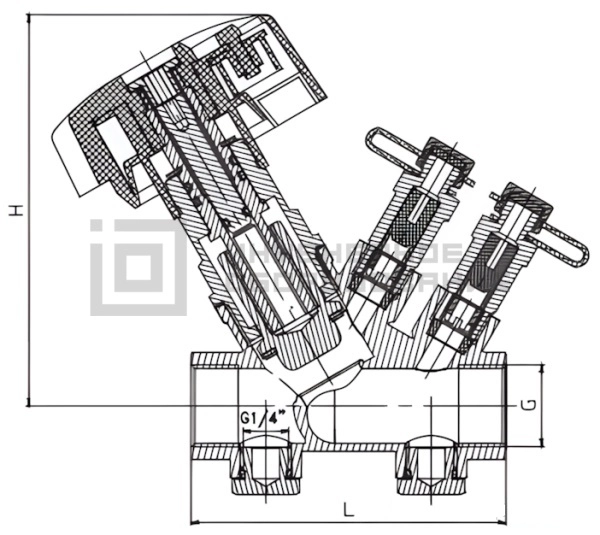 Габаритные размеры клапана 003Z4084R Ридан Габаритные размеры клапана 003Z4084R Ридан
